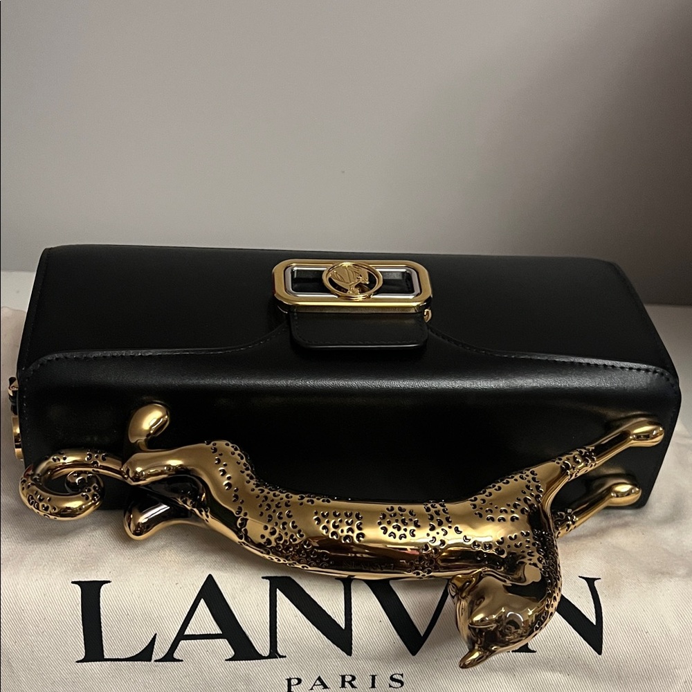 Lanvin Black Pencil Cat Bag- Medium - Picture 8 of 12